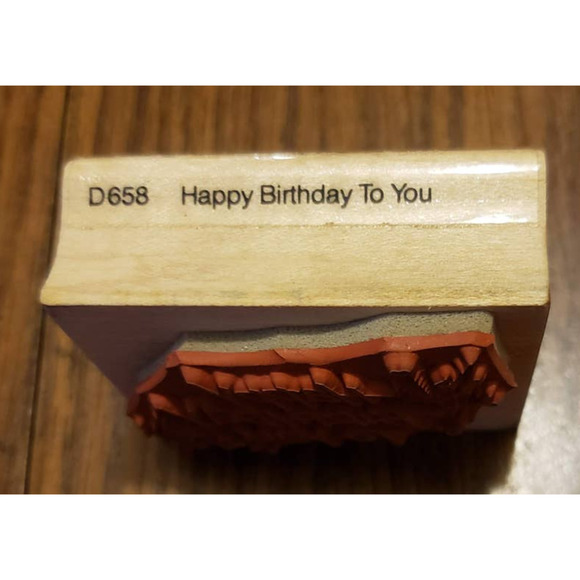 Hero Arts Happy Birthday To You Script Wood Mounted Rubber Stamp D658 - Picture 5 of 8